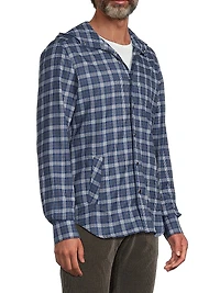 Mariano Glen Plaid Hooded Shirt