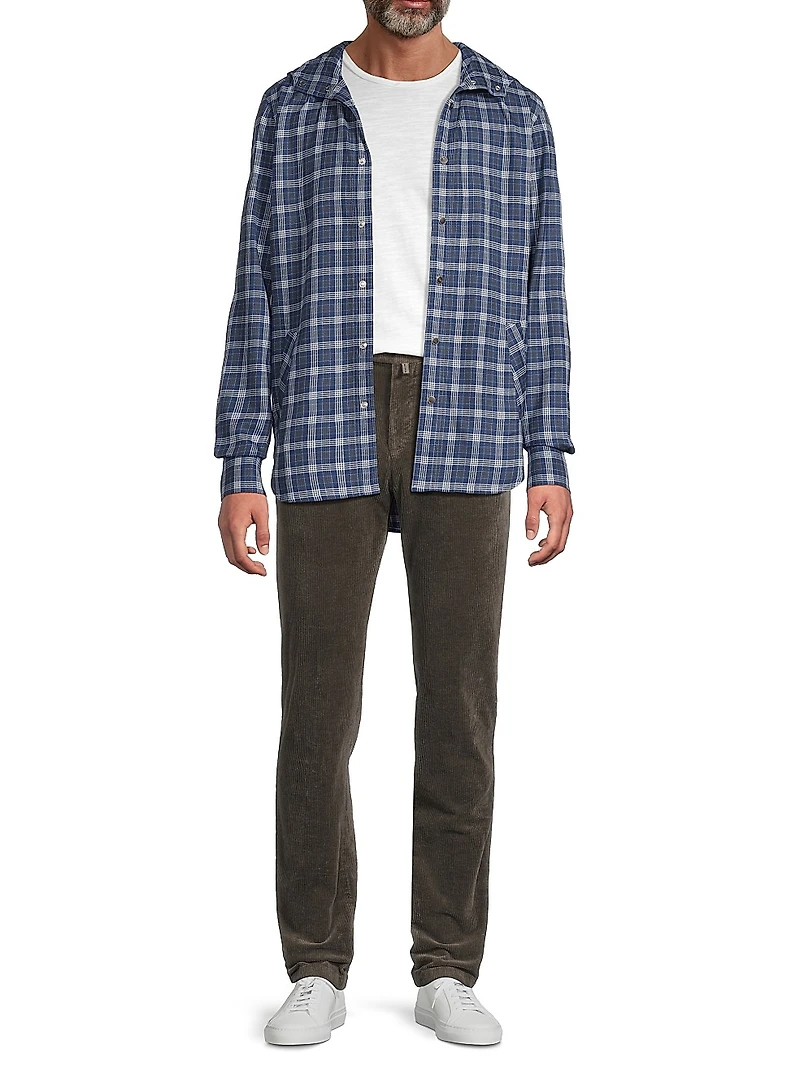 Mariano Glen Plaid Hooded Shirt
