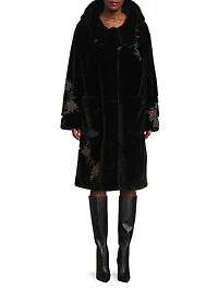 Peggy Faux-Fur Hooded Coat