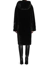 Peggy Faux-Fur Hooded Coat