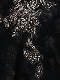 Peggy Faux-Fur Hooded Coat