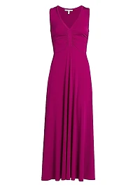 Misha Jersey Ruched Maxi Dress