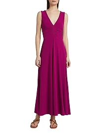 Misha Jersey Ruched Maxi Dress