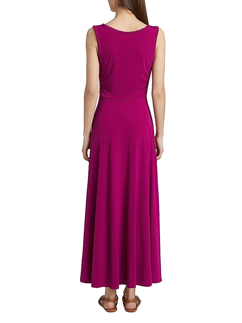 Misha Jersey Ruched Maxi Dress