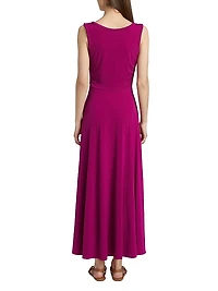 Misha Jersey Ruched Maxi Dress