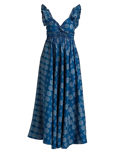 Ibukun Printed Midi-Dress