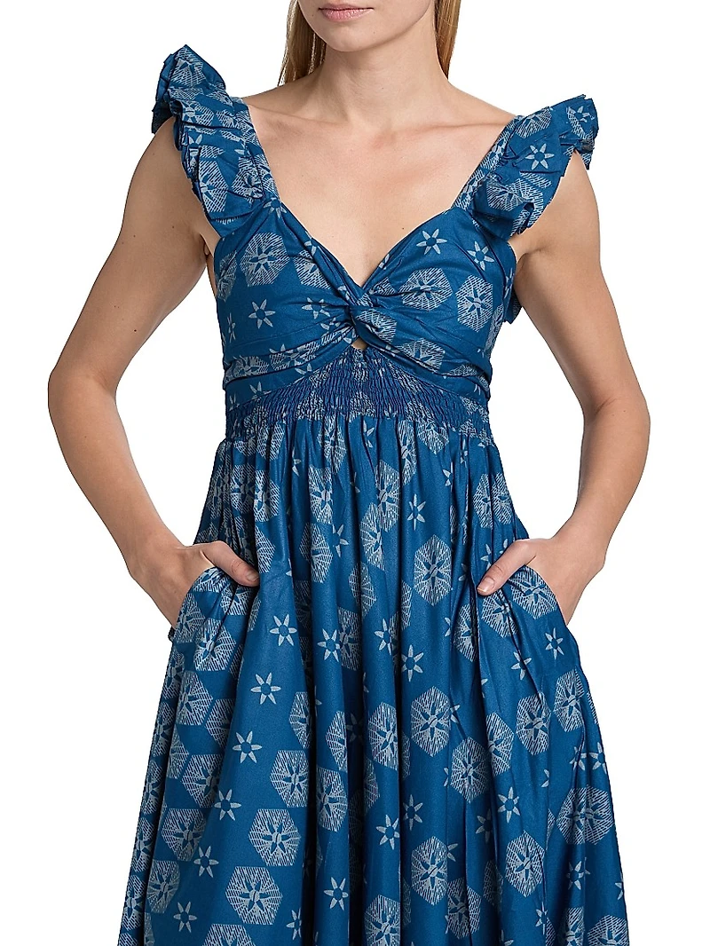 Ibukun Printed Midi-Dress