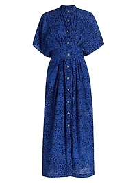 Buga Button-Front Midi-Dress