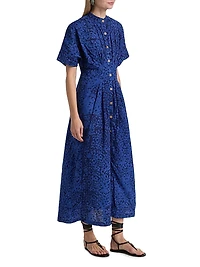 Buga Button-Front Midi-Dress