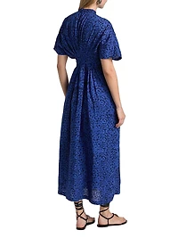 Buga Button-Front Midi-Dress