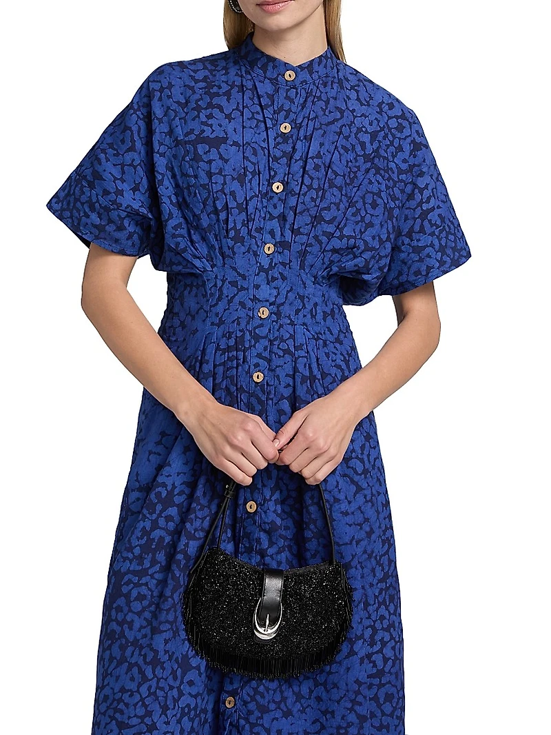 Buga Button-Front Midi-Dress