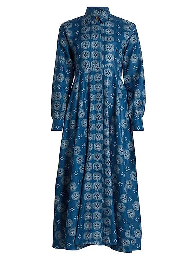 Fayo Printed Cotton Shirtdress