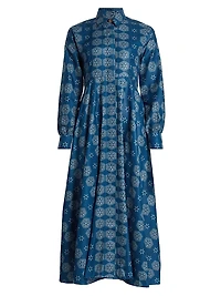 Fayo Printed Cotton Shirtdress