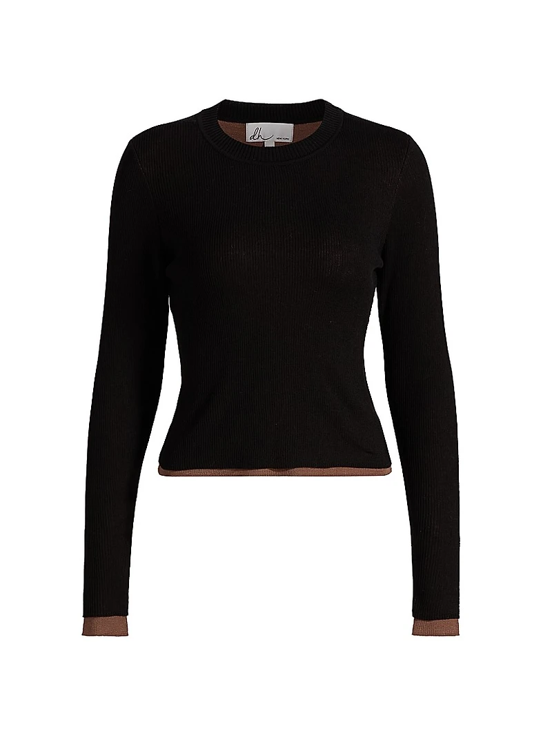 Filippa Rib-Knit Cotton-Blend Top