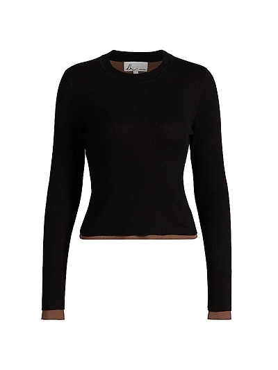 Filippa Rib-Knit Cotton-Blend Top