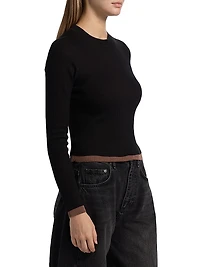 Filippa Rib-Knit Cotton-Blend Top