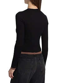 Filippa Rib-Knit Cotton-Blend Top