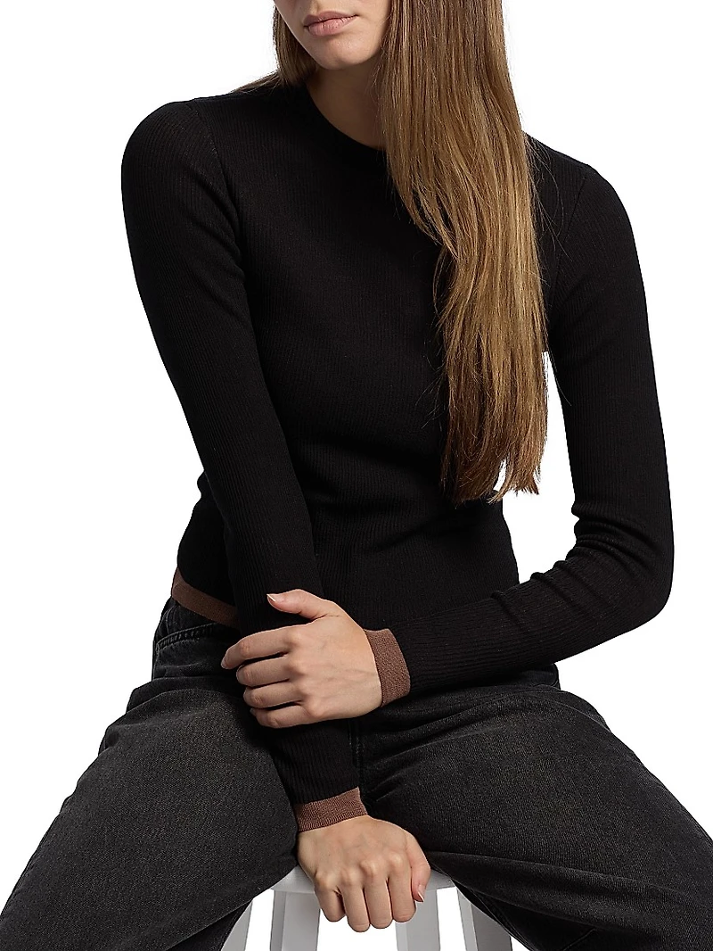 Filippa Rib-Knit Cotton-Blend Top