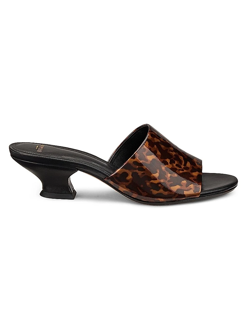 Gisel 45MM Printed Leather Mules