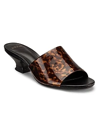 Gisel 45MM Printed Leather Mules