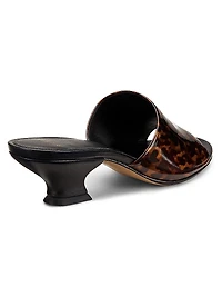 Gisel 45MM Printed Leather Mules