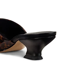 Gisel 45MM Printed Leather Mules