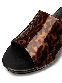 Gisel 45MM Printed Leather Mules