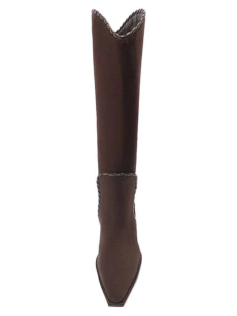 Victoria Saddle 60MM Suede Boots