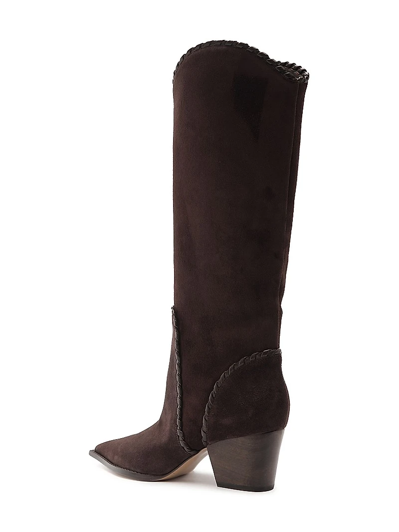 Victoria Saddle 60MM Suede Boots