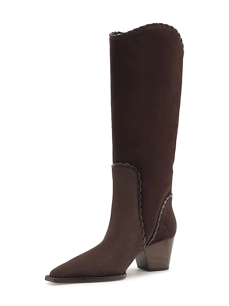 Victoria Saddle 60MM Suede Boots