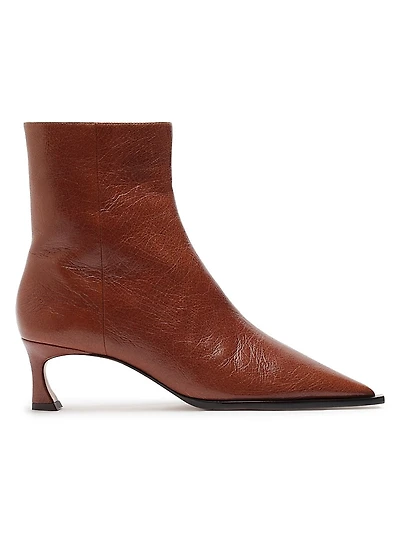 Myra 50MM Leather Ankle Boots