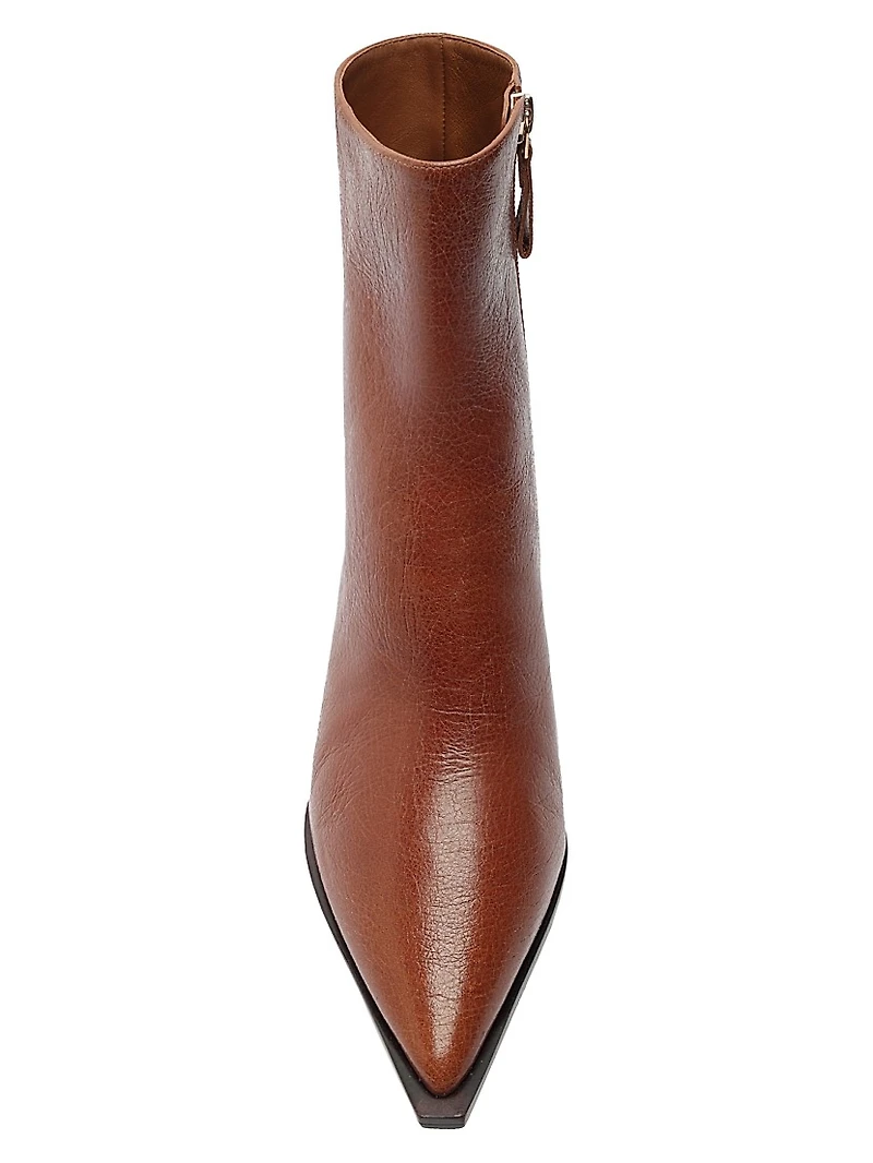 Myra 50MM Leather Ankle Boots