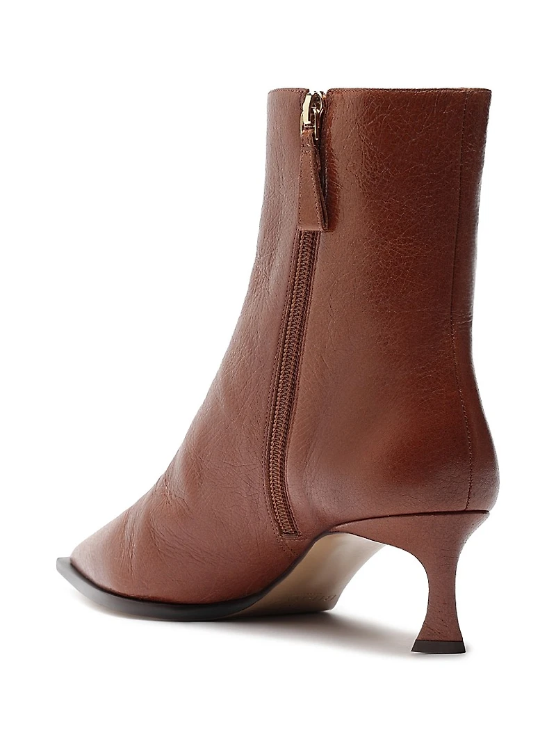 Myra 50MM Leather Ankle Boots