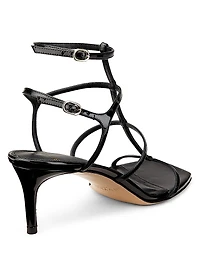 Amanda 60MM Patent Leather Strappy Sandals