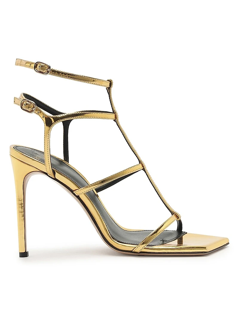 Amanda 100MM Patent Leather Sandals
