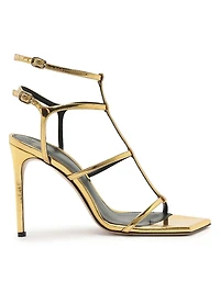 Amanda 100MM Patent Leather Sandals