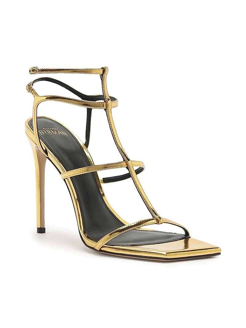 Amanda 100MM Patent Leather Sandals