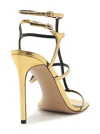 Amanda 100MM Patent Leather Sandals