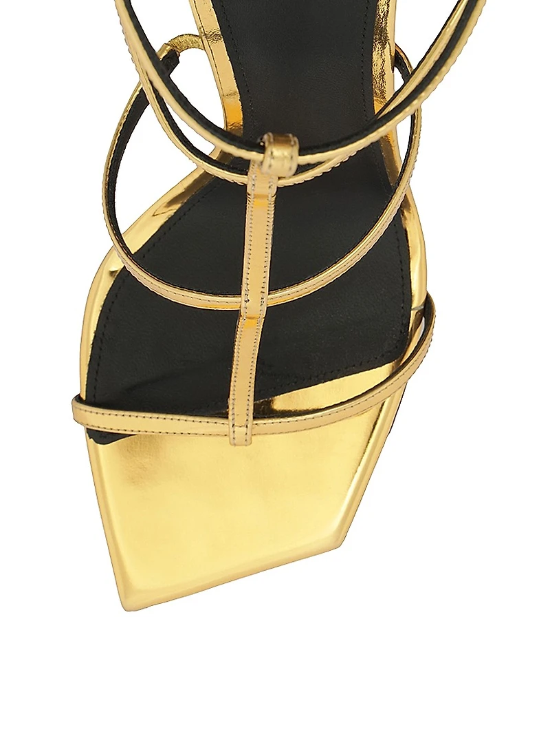 Amanda 100MM Patent Leather Sandals