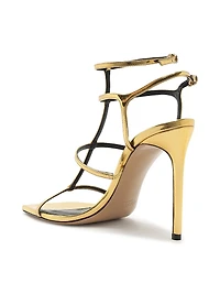 Amanda 100MM Patent Leather Sandals