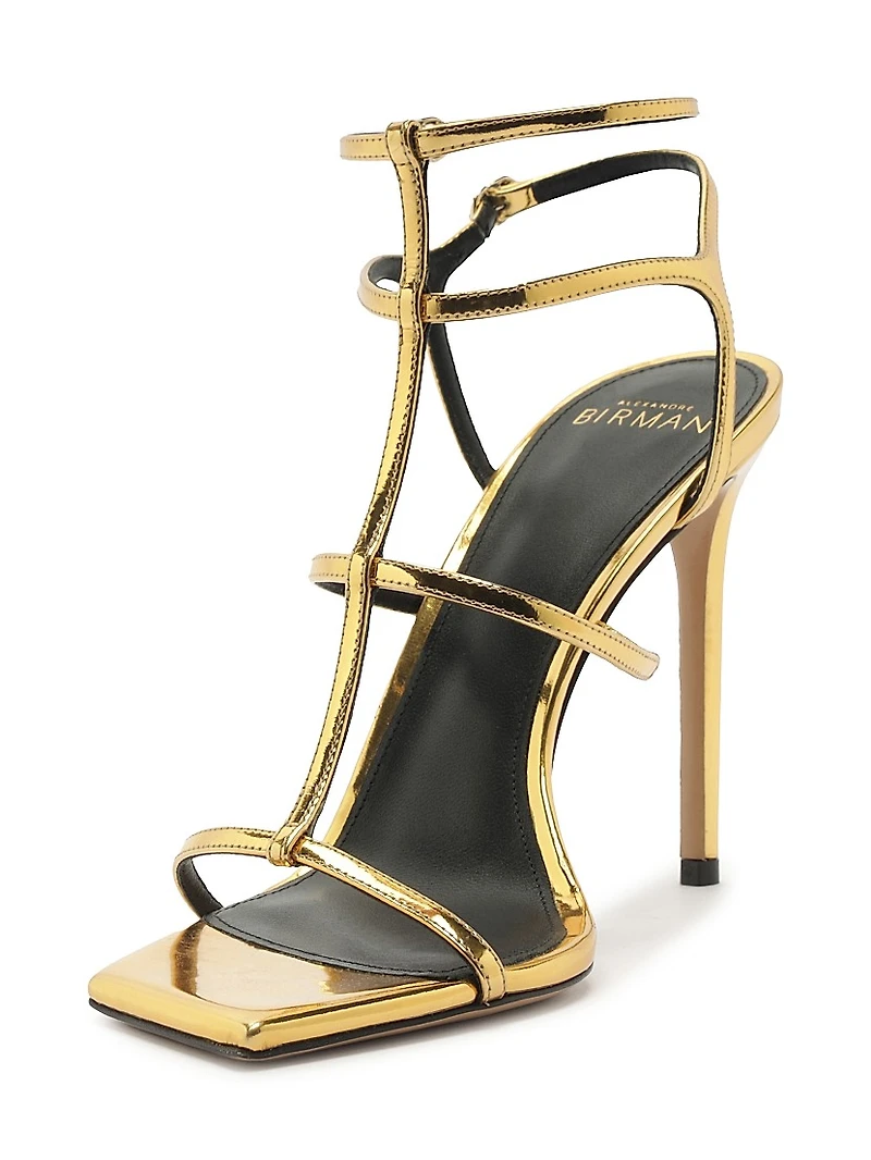 Amanda 100MM Patent Leather Sandals