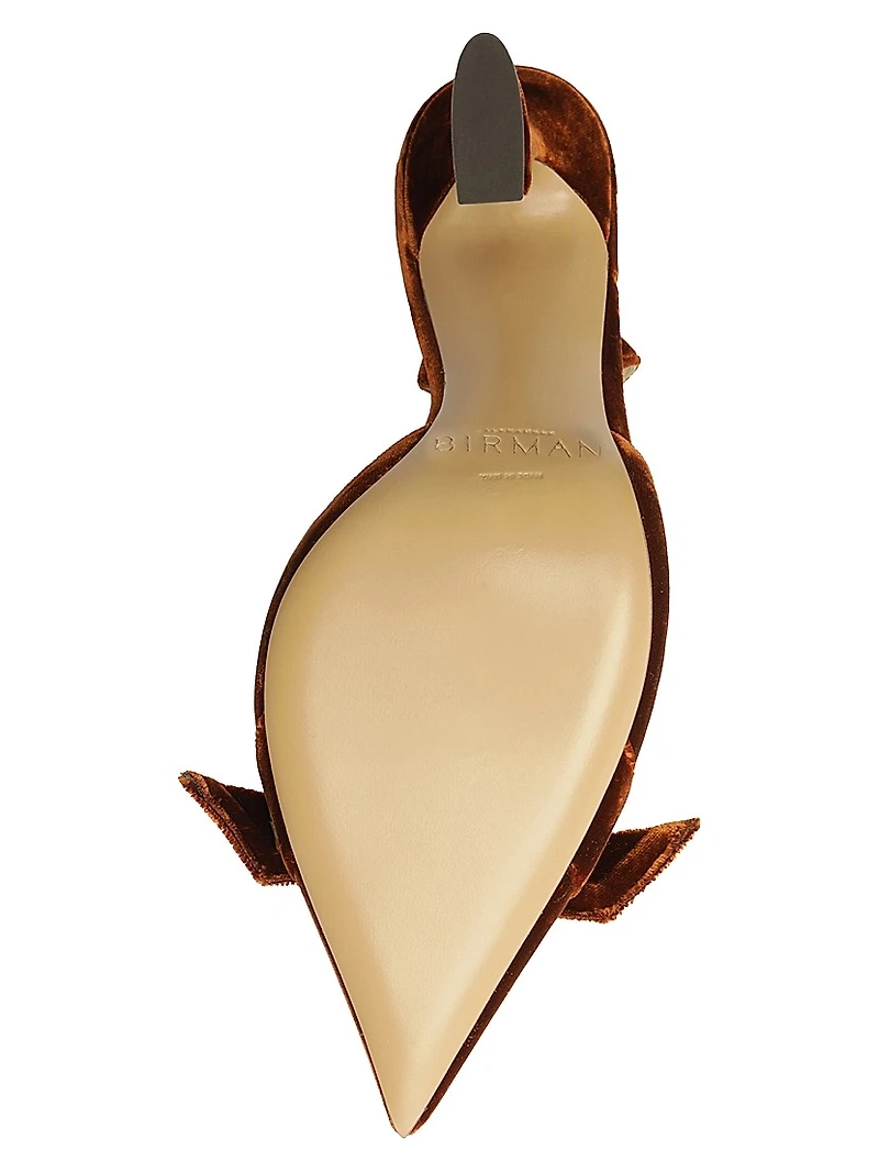 Clarita Bell 85MM Velvet Slingback Pumps