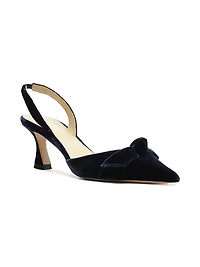 Clarita Bell 60MM Velvet Slingback Pumps