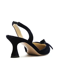 Clarita Bell 60MM Velvet Slingback Pumps