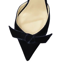 Clarita Bell 60MM Velvet Slingback Pumps