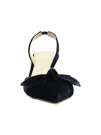 Clarita Bell 60MM Velvet Slingback Pumps