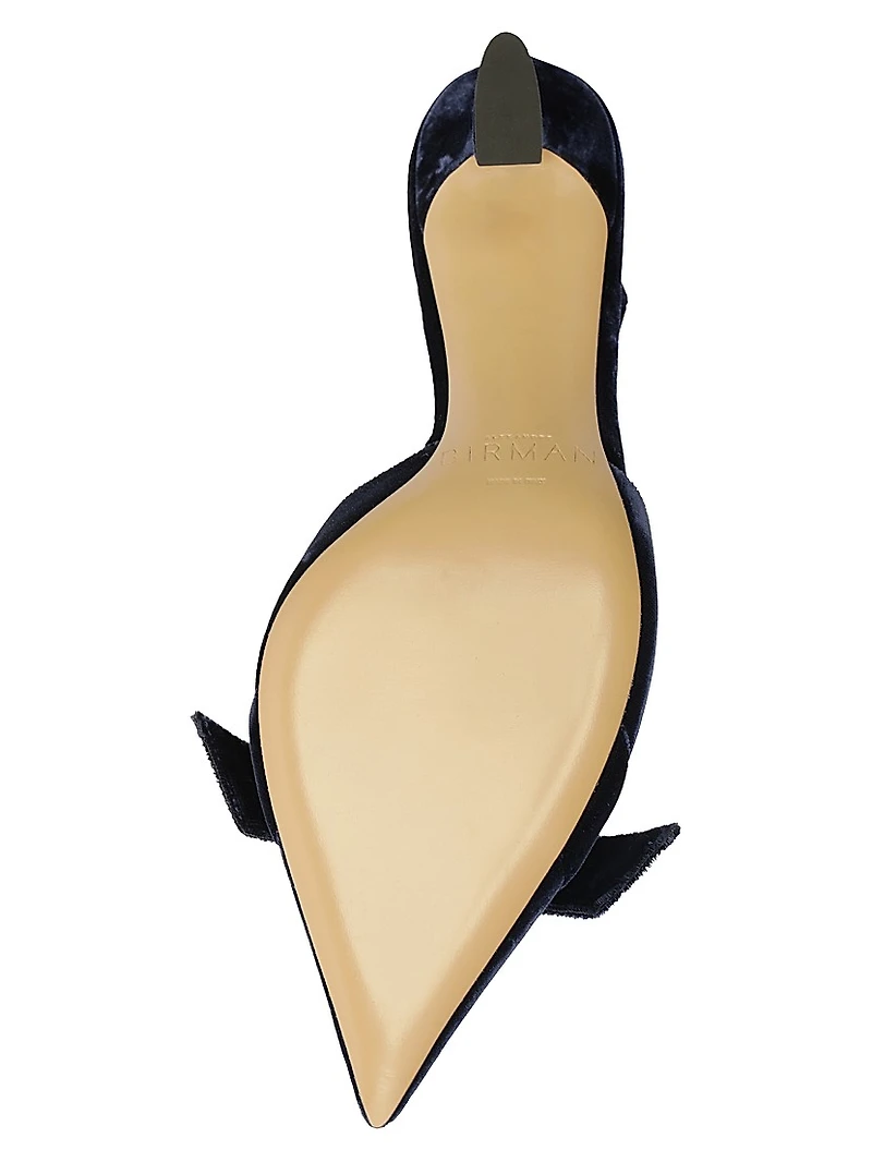Clarita Bell 60MM Velvet Slingback Pumps