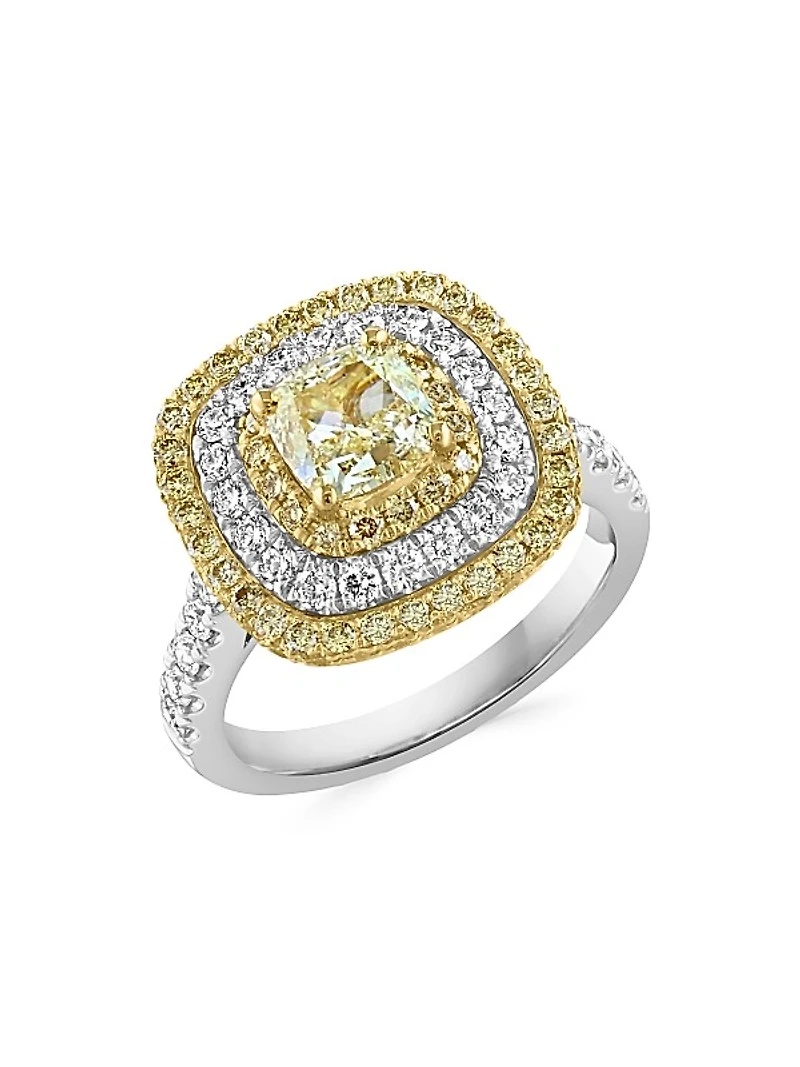 Two-Tone 18K Gold & 2.60 TCW Diamond Ring