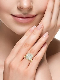 14K Yellow Gold & 1.35 TCW Lab-Grown Diamond Ring
