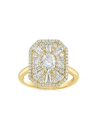 14K Yellow Gold & 1.35 TCW Lab-Grown Diamond Ring